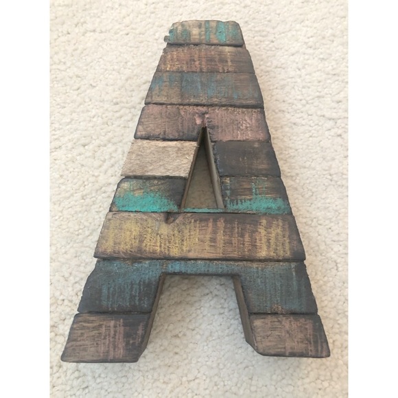 Accessories - Distressed Wooden “ A “